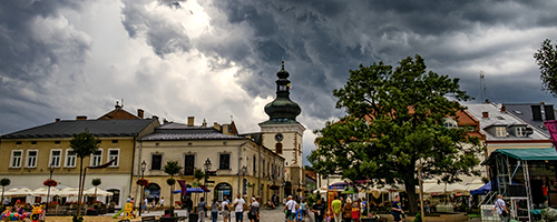 market square in the Krosno city
